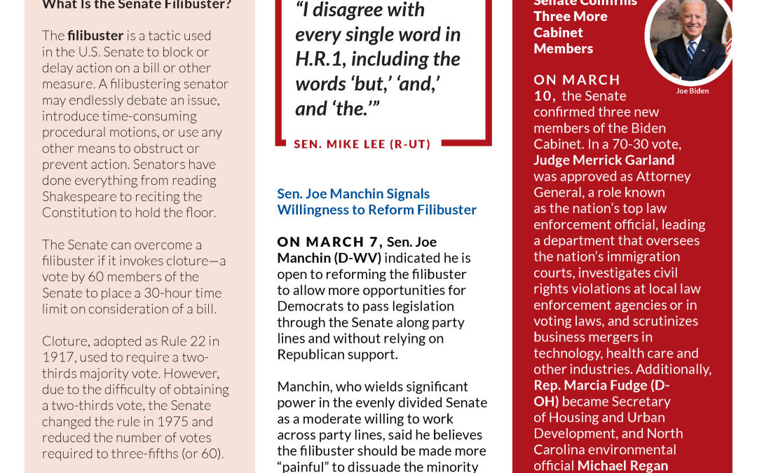Student Forum Newsletter for April 2021 (H.R.1 and DC Statehood)
