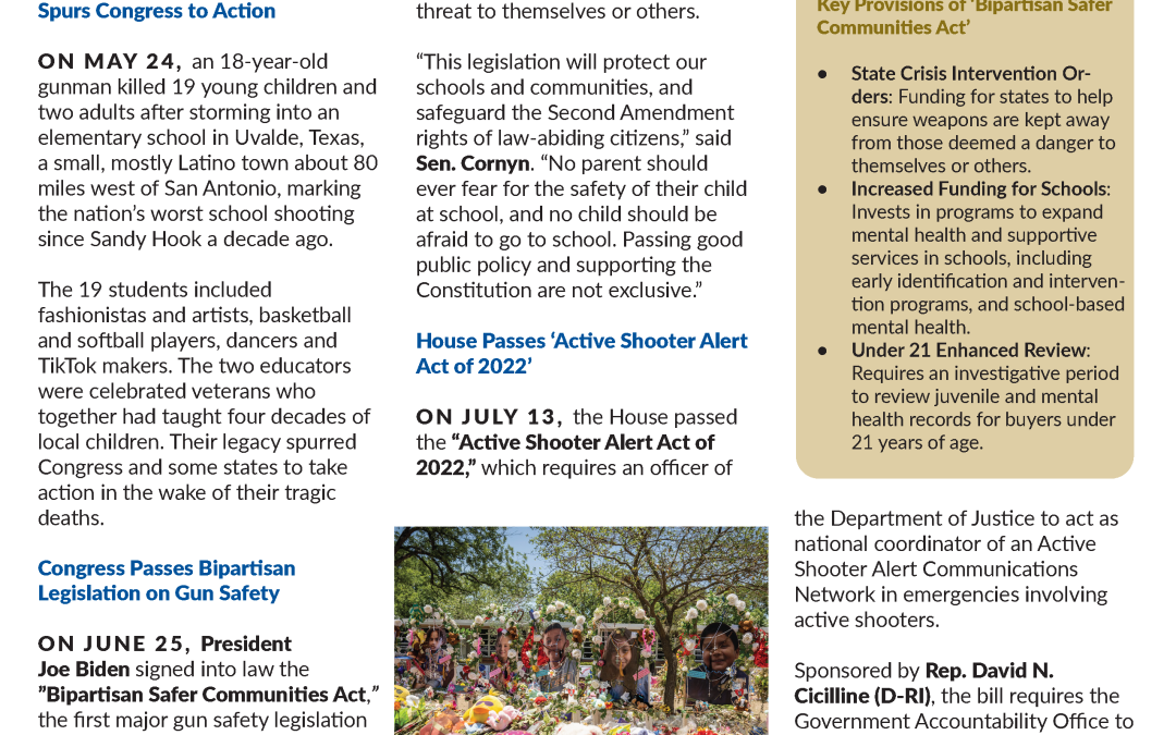 SGAP Newsletter for September 2022 (Gun Safety and Court Packing)