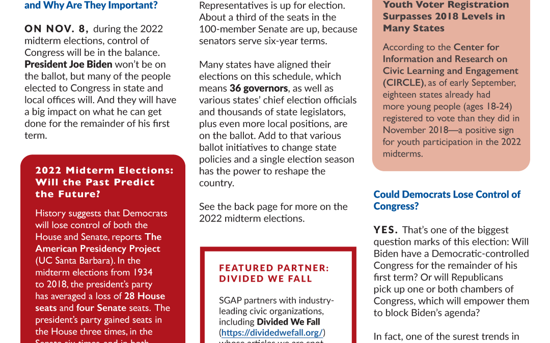SGAP Newsletter for November 2022 (Student Loan Debt + Puerto Rico Statehood)