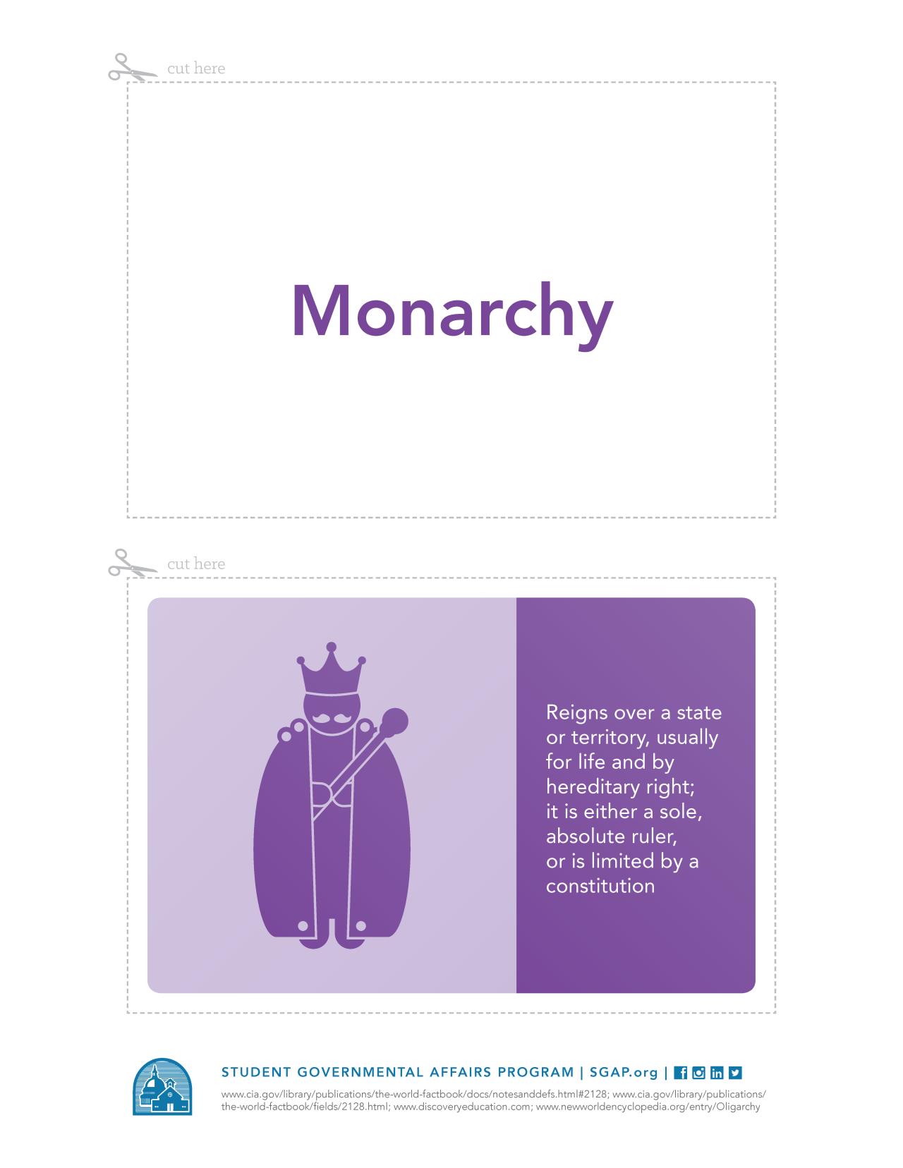 Sgap Different Government Flashcards – Student Governmental Affairs Program ...